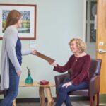 handing patient forms